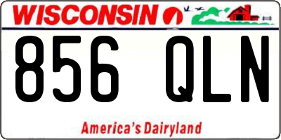 WI license plate 856QLN