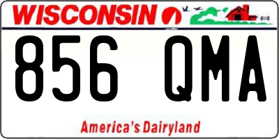 WI license plate 856QMA
