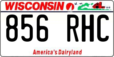 WI license plate 856RHC