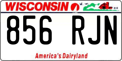 WI license plate 856RJN