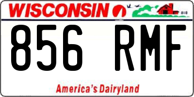 WI license plate 856RMF