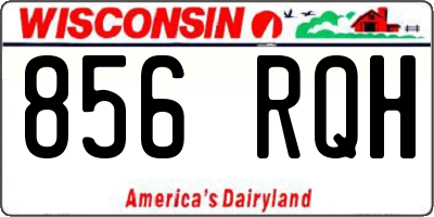 WI license plate 856RQH