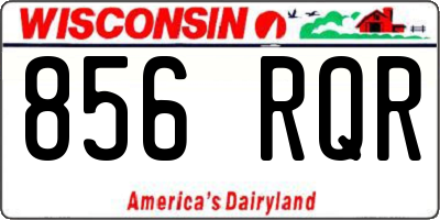 WI license plate 856RQR