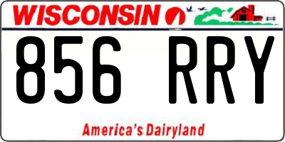 WI license plate 856RRY