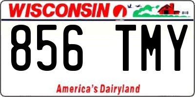 WI license plate 856TMY