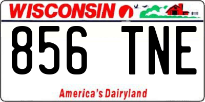 WI license plate 856TNE