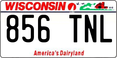 WI license plate 856TNL
