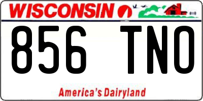 WI license plate 856TNO