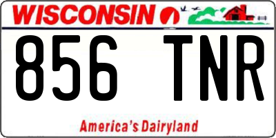 WI license plate 856TNR
