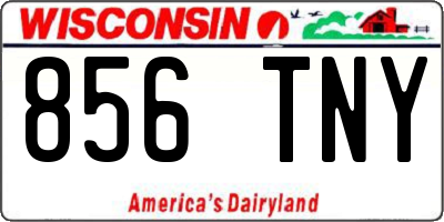 WI license plate 856TNY