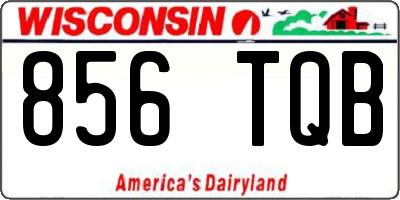 WI license plate 856TQB