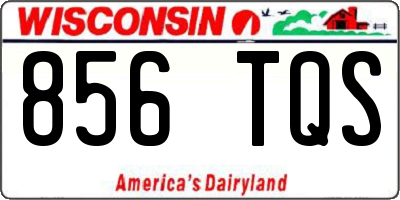 WI license plate 856TQS