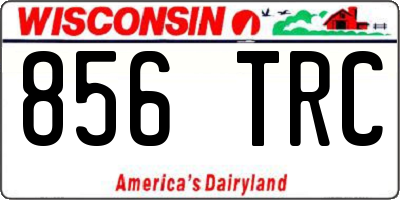WI license plate 856TRC