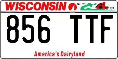WI license plate 856TTF