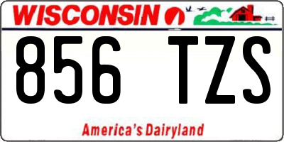 WI license plate 856TZS