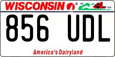 WI license plate 856UDL