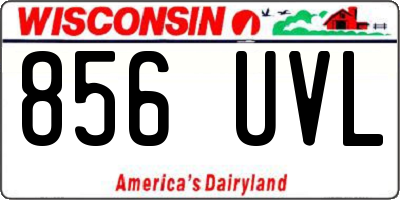 WI license plate 856UVL