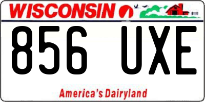 WI license plate 856UXE