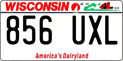 WI license plate 856UXL