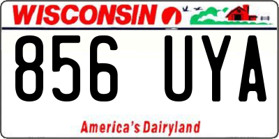 WI license plate 856UYA