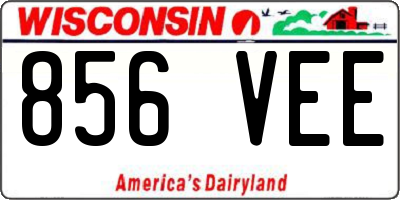 WI license plate 856VEE