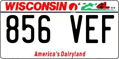 WI license plate 856VEF