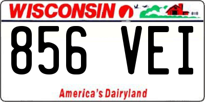 WI license plate 856VEI