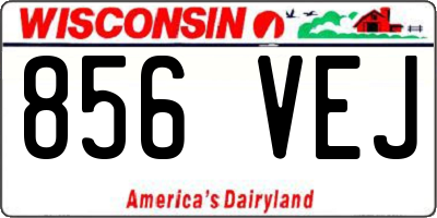 WI license plate 856VEJ