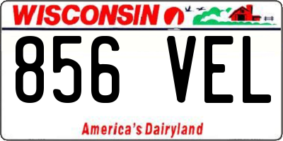 WI license plate 856VEL