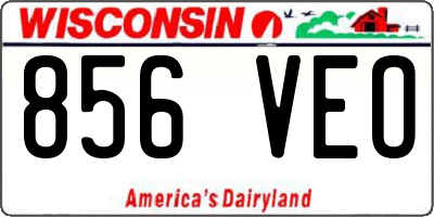 WI license plate 856VEO