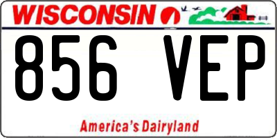 WI license plate 856VEP