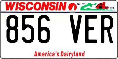 WI license plate 856VER