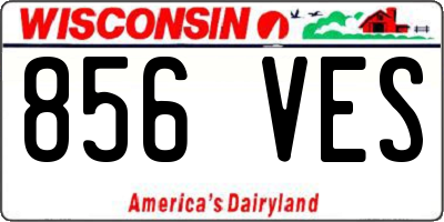 WI license plate 856VES