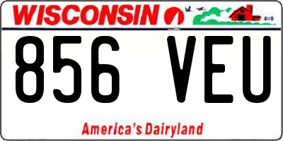 WI license plate 856VEU
