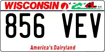 WI license plate 856VEV