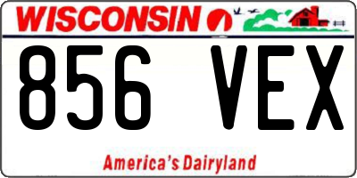 WI license plate 856VEX