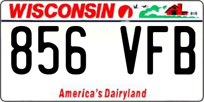 WI license plate 856VFB
