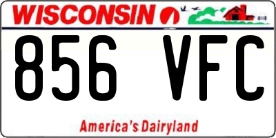 WI license plate 856VFC
