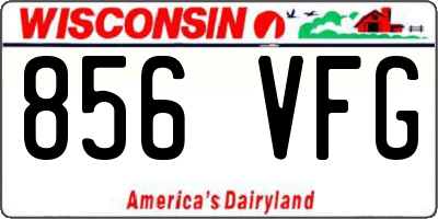 WI license plate 856VFG