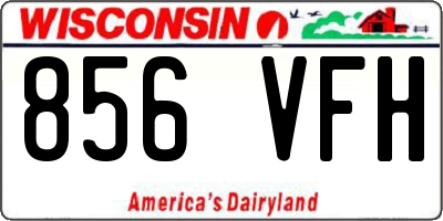 WI license plate 856VFH