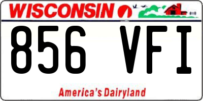 WI license plate 856VFI