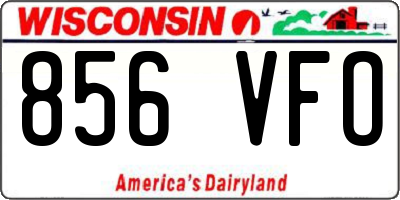 WI license plate 856VFO