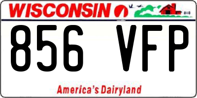 WI license plate 856VFP