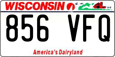 WI license plate 856VFQ