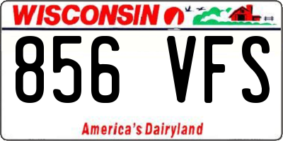 WI license plate 856VFS