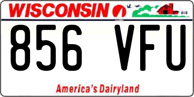 WI license plate 856VFU