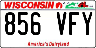 WI license plate 856VFY