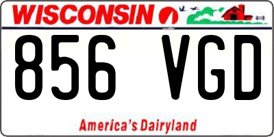 WI license plate 856VGD