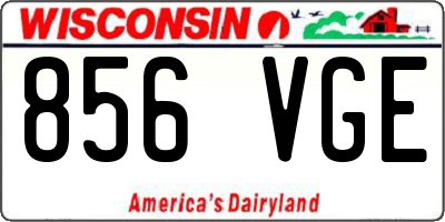 WI license plate 856VGE