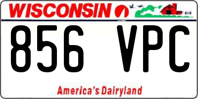 WI license plate 856VPC